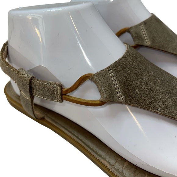 Sperry Top Sider Women's Sandals Size 10M Brown Leather Slip On Elastic Back - Picture 2 of 11